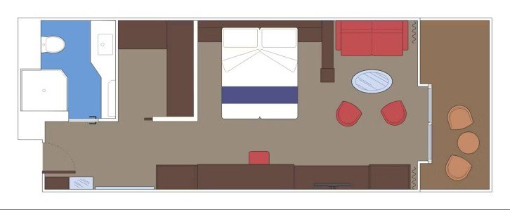 MSC Yacht Club Deluxe Grand Suite floor Plan