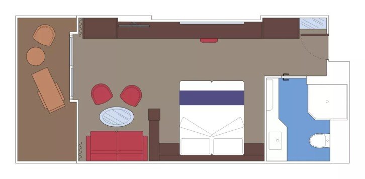 MSC Yacht Club Deluxe Suite floor Plan