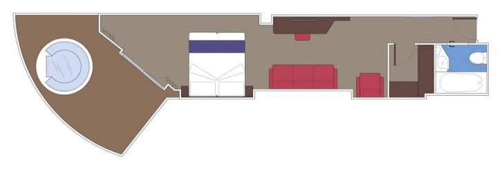 Premium Suite Aurea with Whirlpool floor Plan