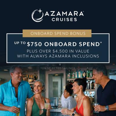 Azamara up to $750 OBC