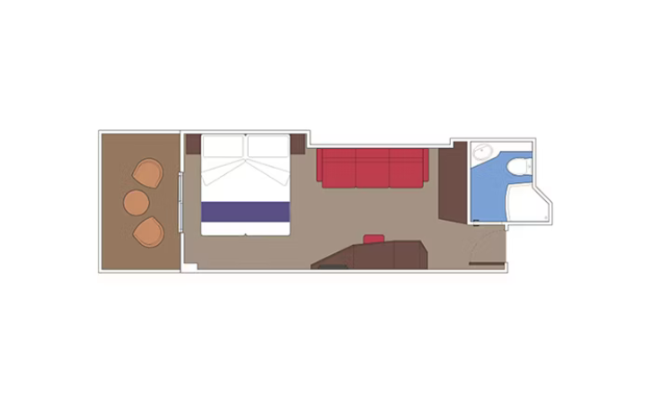 Deluxe Balcony Aurea floor Plan