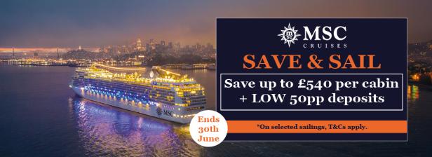 MSC - Save & Sail 11.05 - 04.10 + Low deposit 30.06