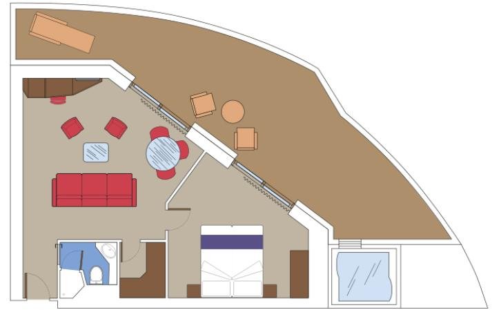 Grand Suite Aurea with Terrace and Whirlpool floor Plan