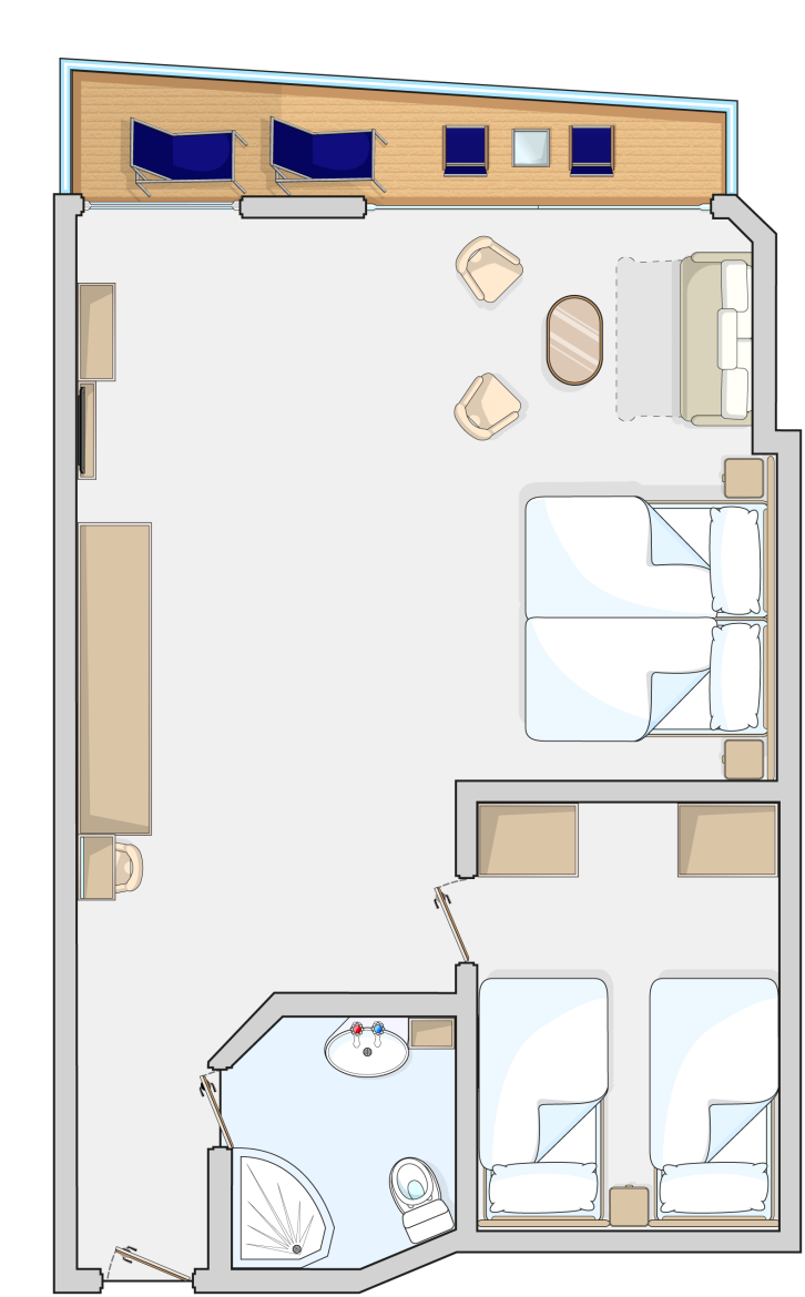 Family Junior Suite floor Plan