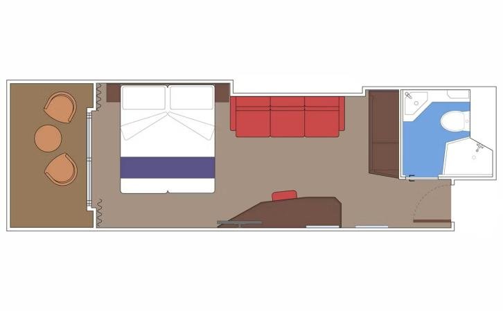 Premium Balcony with Ocean View floor Plan