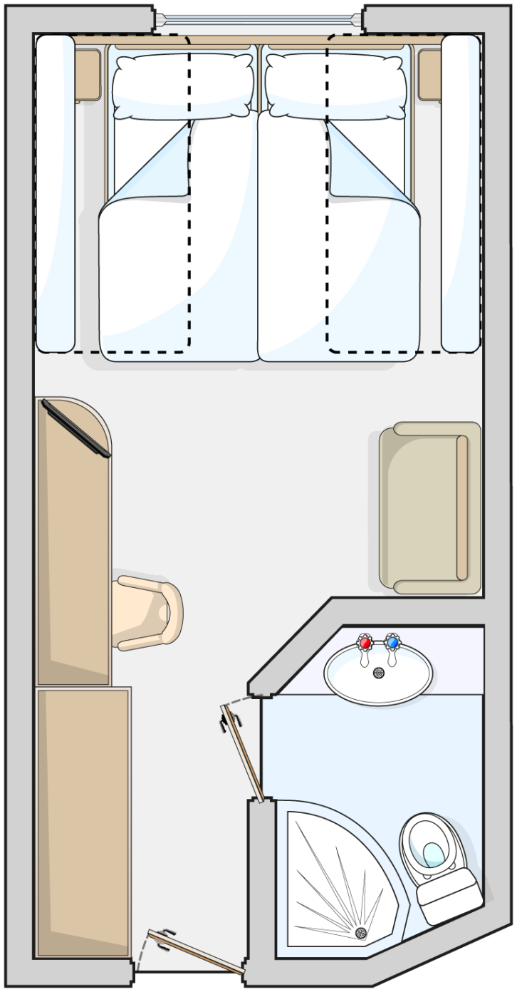 Single Outside floor Plan