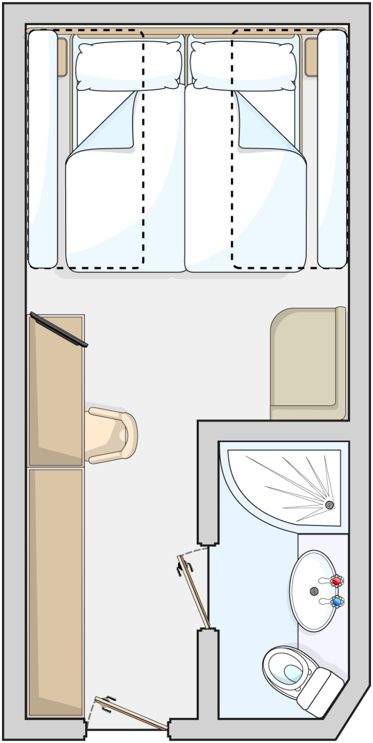 Single Inside floor Plan