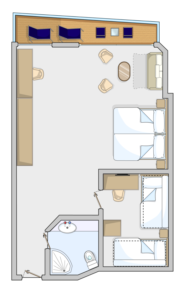 Family Junior Suite floor Plan