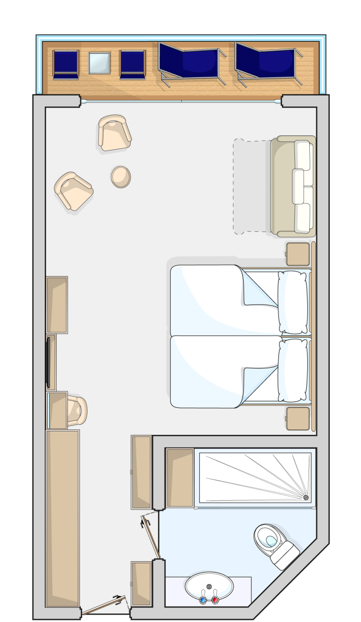 Junior Suite floor Plan