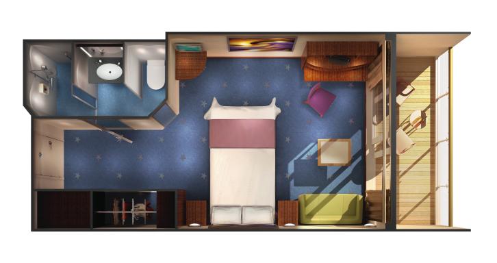Sail Away Balcony floor Plan