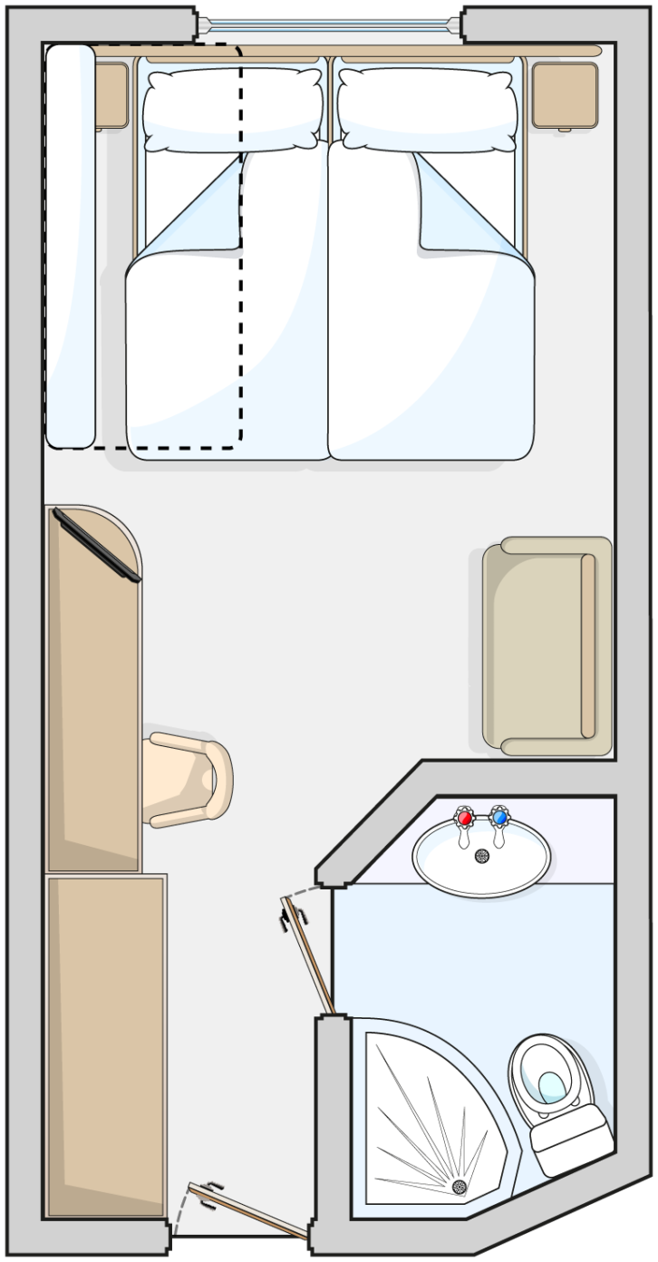 Outside Cabin floor Plan