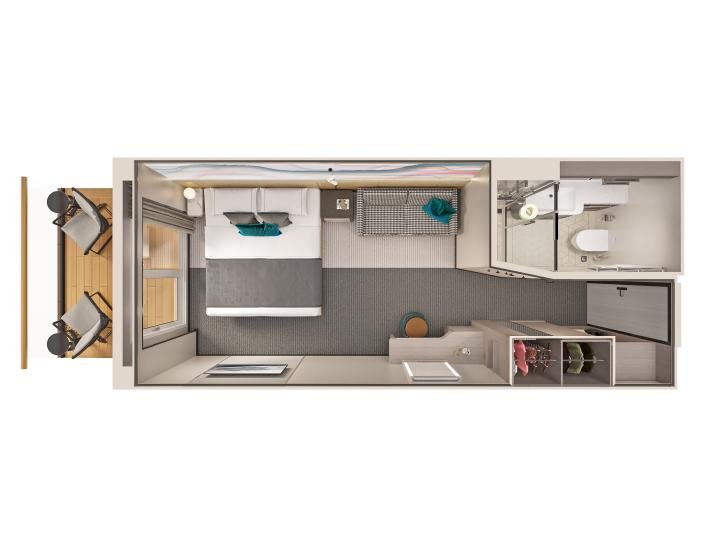 Club Balcony Suite floor Plan