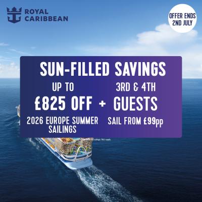 Royal Caribbean - £825 Savings ending July 2nd