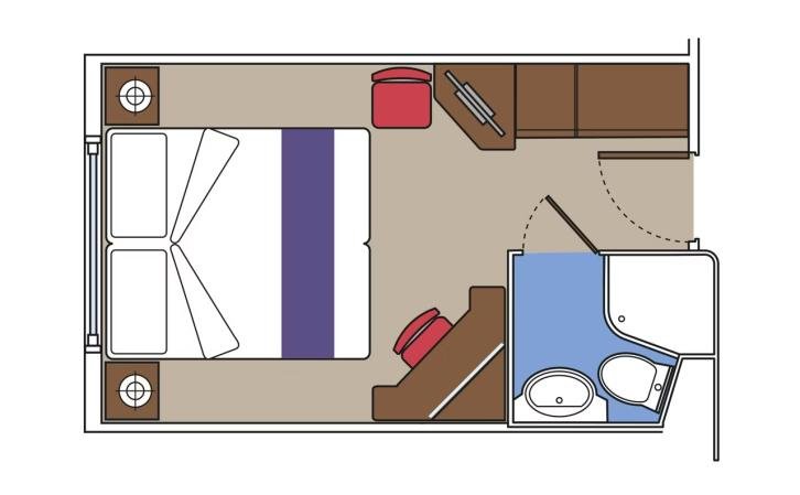 Junior Ocean View with Obstructed View floor Plan