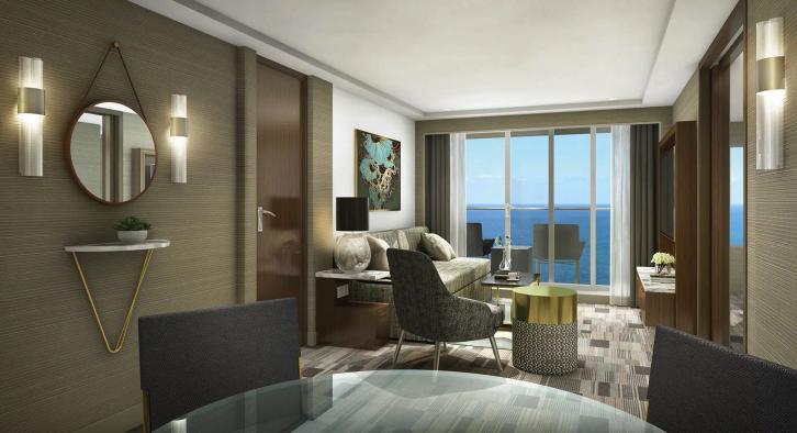 Aft-Facing Penthouse Suite with Large Balcony