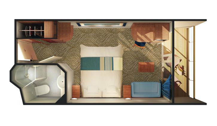 Family Balcony floor Plan