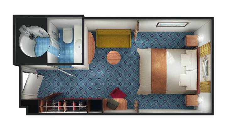 Obstructed Oceanview floor Plan