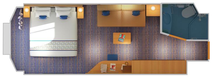 Ocean View (and Ocean View Obstructed View) floor Plan