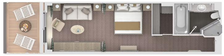 Deluxe Veranda Suite floor Plan