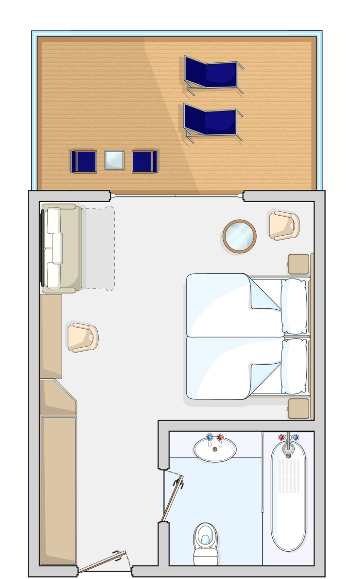Junior Suite floor Plan