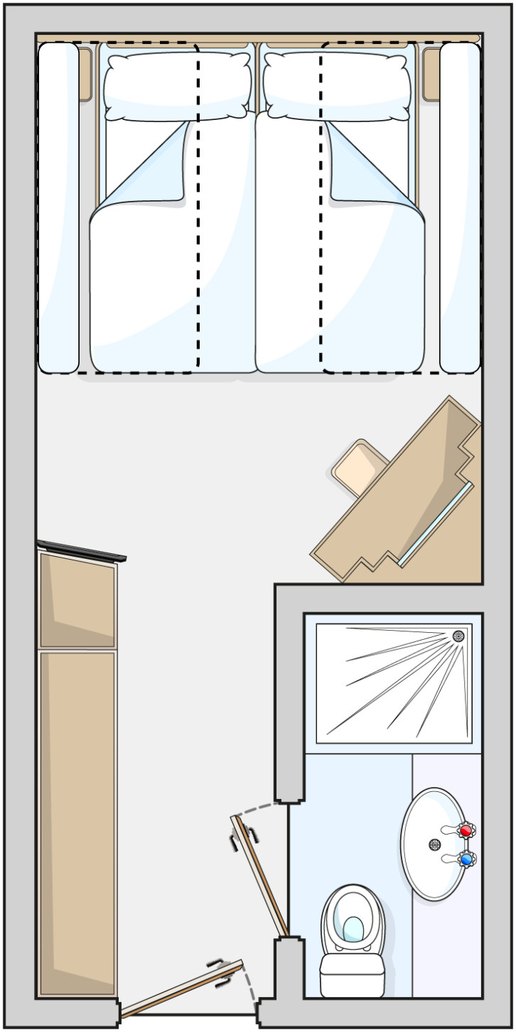 Inside Cabin floor Plan