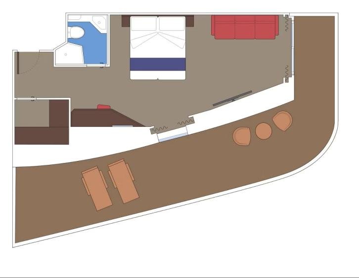 Premium Suite Aurea with Terrace floor Plan