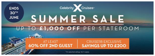Celebrity - £1000 savings 04.06-30.06.2026