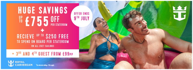 Royal Caribbean - £775 Savings ending July 9th