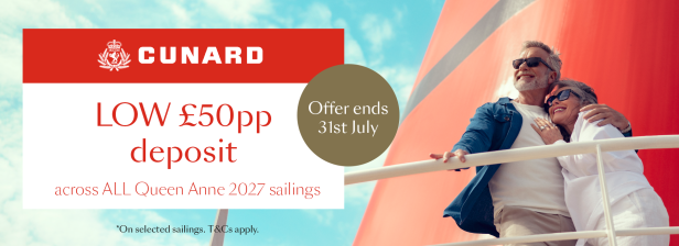 Cunard £200 Savings - 25th June