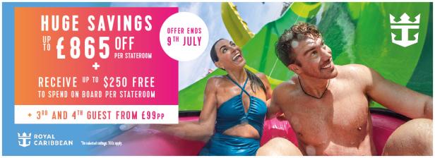 Royal Caribbean - £775 Savings ending July 9th
