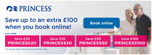 Princess Online Booking Voucher