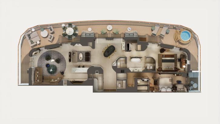 Owner's Residence by Patricia Urquiola floor Plan